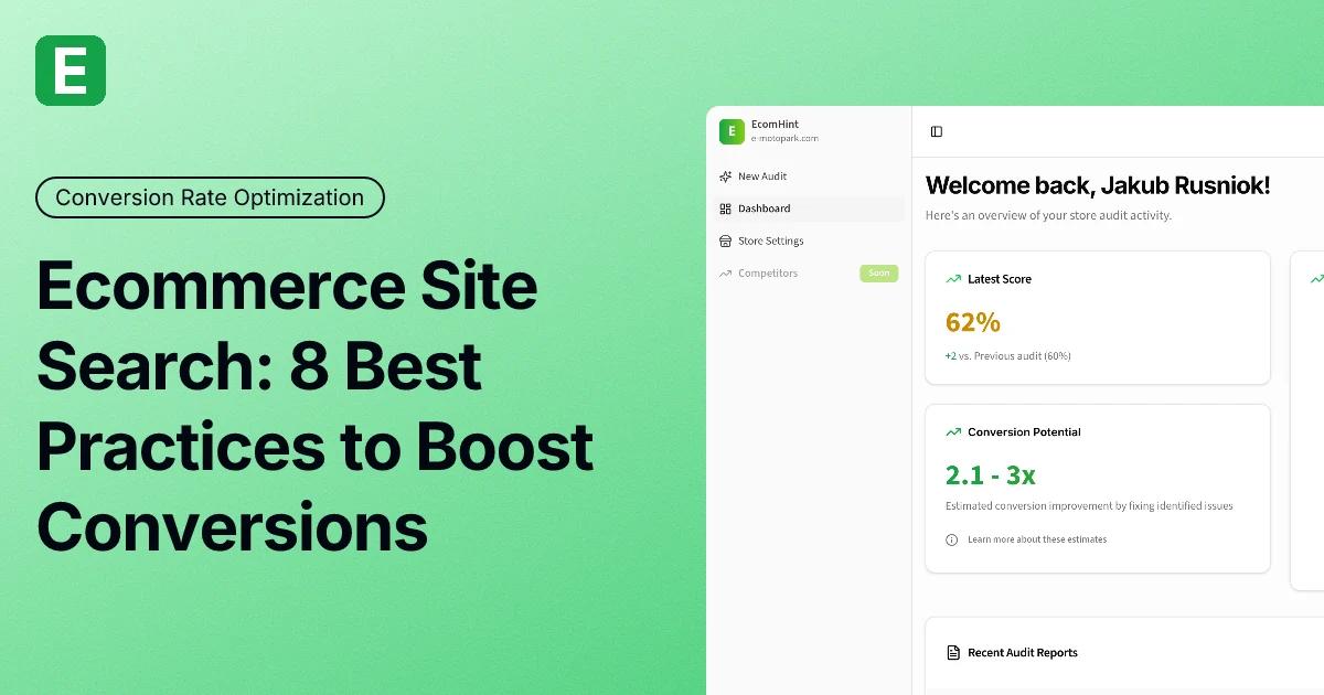 Ecommerce Site Search Best Practices: 8 Ways to Improve Conversions