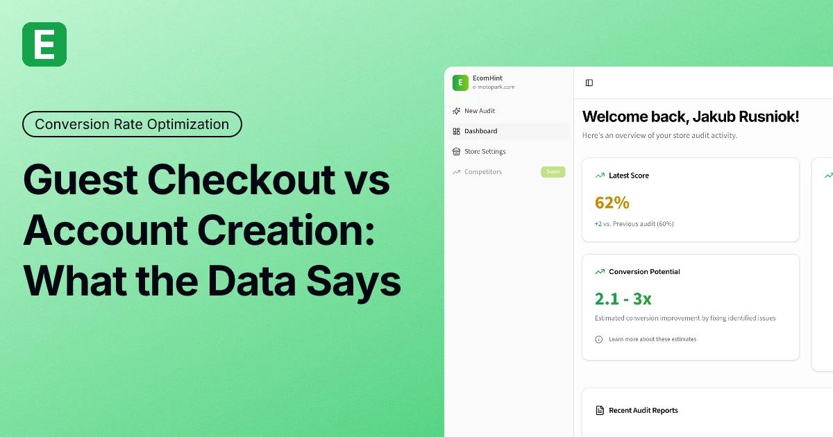 Guest Checkout vs Account Creation: Conversion Impact & 2026 Data