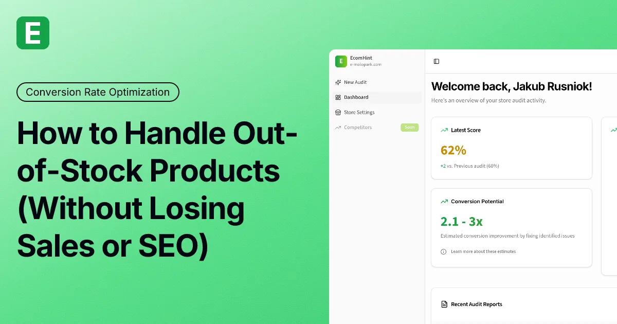 How to Handle Out-of-Stock Products (Without Losing Sales or SEO)