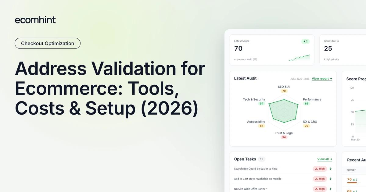 Address Validation for Ecommerce: Tools, Costs & Setup (2026)
