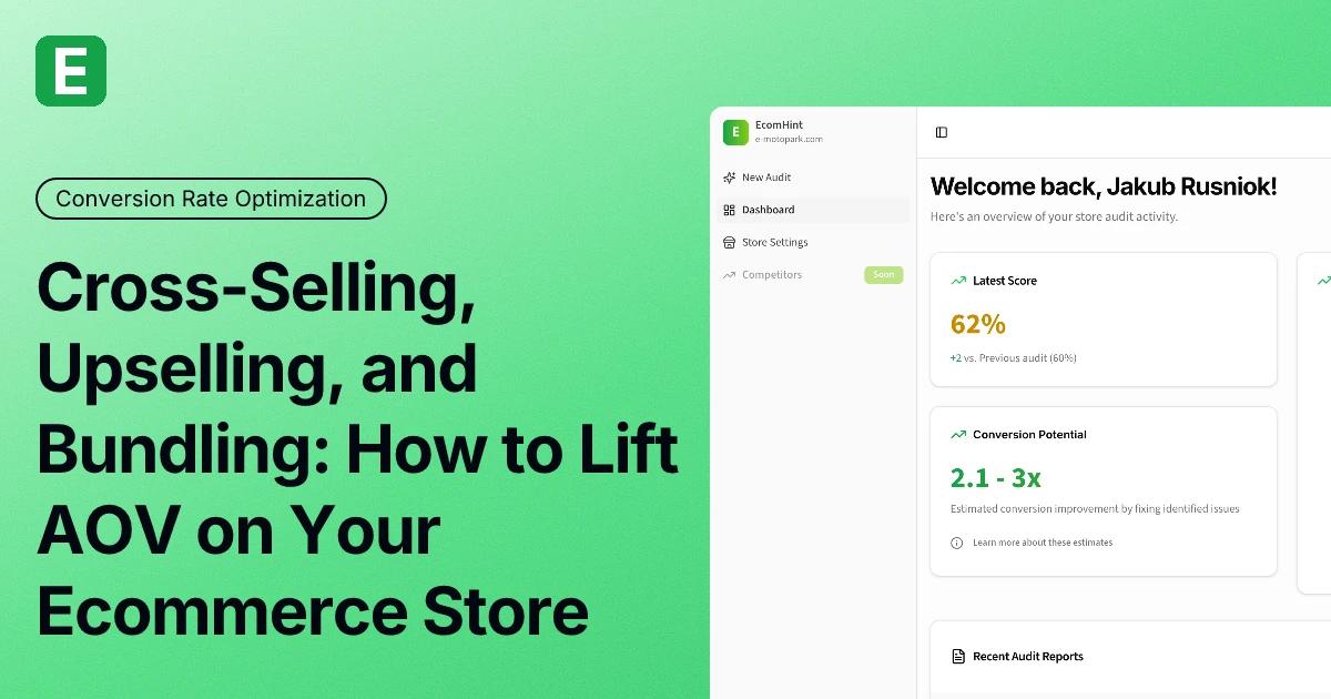 Cross-Selling, Upselling, and Bundling: How to Lift AOV on Your Ecommerce Store