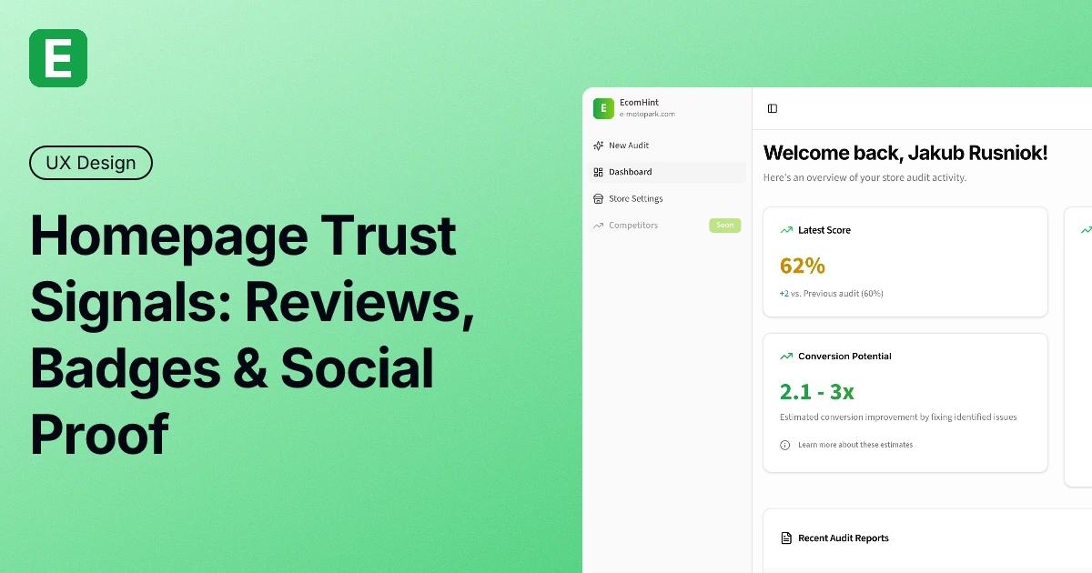Homepage Trust Signals: 4 Elements That Drive Sales (2026)